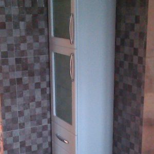 Подвійний місткий пенал для ванної кімнати